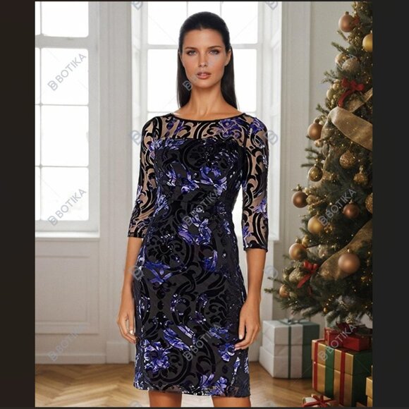 Tahari Dresses & Skirts - NWT Tahari Enchanting Midnight Floral Sheath Dress